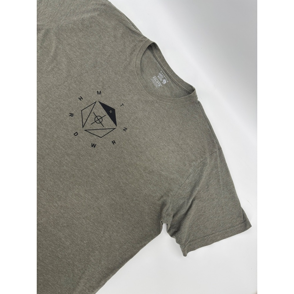 Mountain Hardwear Mens XXL Green Graphic T-Shirt Short Sleeve MTN HRDWR AXY7824